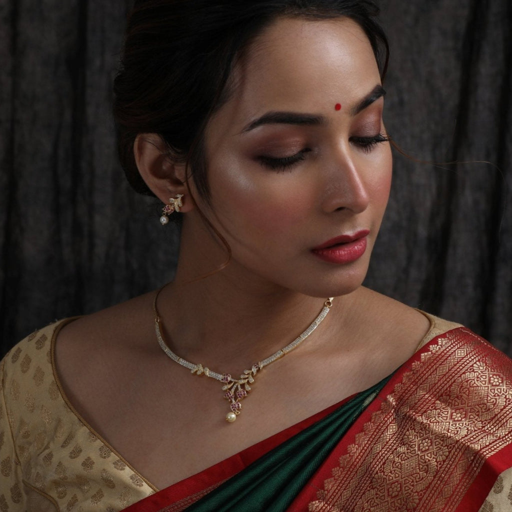 Jivisha Nakshatra CZ Necklace Set
