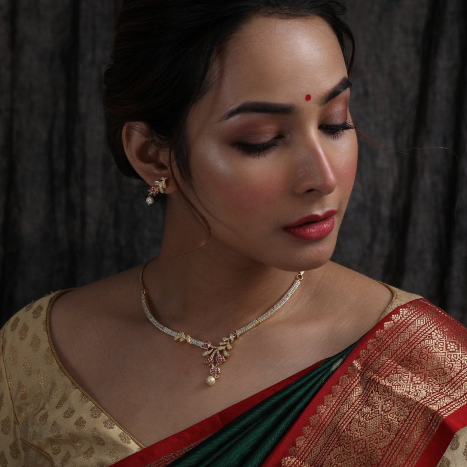 Jivisha Nakshatra CZ Necklace Set